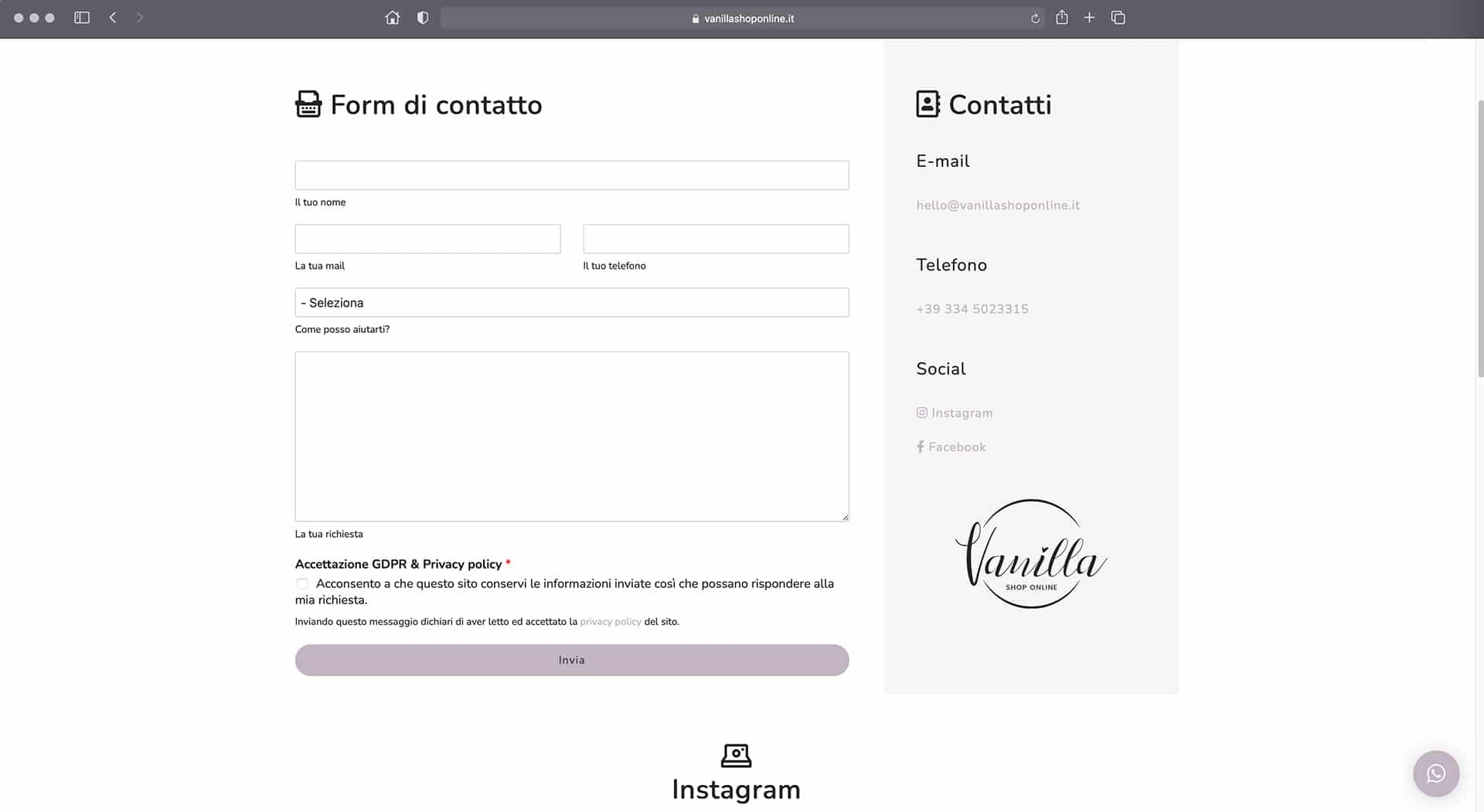 Vanilla Shop Online — immagine 11