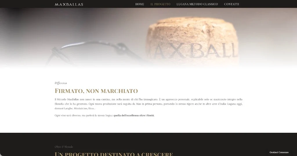 Pagina Firmato, non marchiato con tappo in sughero MaxBallas