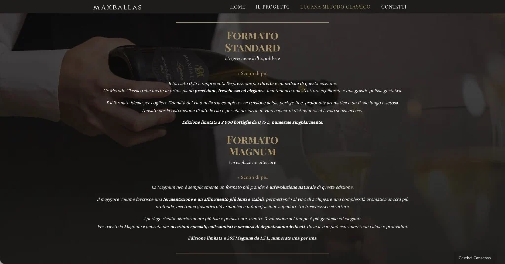 Presentazione dei formati Standard e Magnum del Metodo Classico