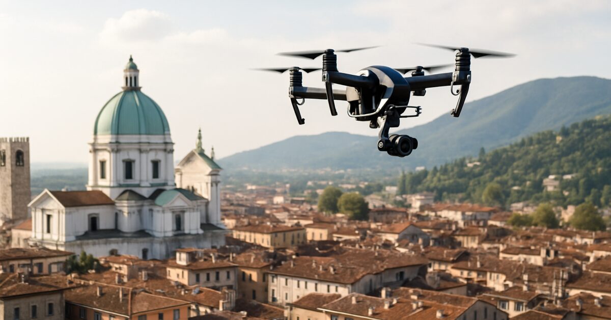 Riprese video e fotografie con drone a Brescia